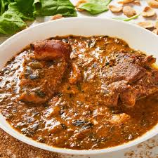 Ogbono soup + Assorted Meat